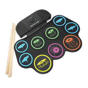 Nuevo Set de Batería Electrónica Portátil de Silicona, 10 Demos, 6 Ritmos, Personalización de Logotipo Disponible, Kit de Batería Enrollable, Venta al Por Mayor - Product Image 2