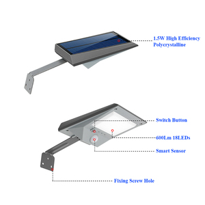 Đèn <span class=keywords><strong>LED</strong></span> Chiếu Sáng Mới 2021, Đèn Tường Ngoài Trời Năng Lượng Mặt Trời Cảm Biến Chuyển Động PIR - Product Image 6