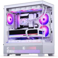 Boîtier de jeu Phanteks XT XT View Matrix NOIR&BLANC avec LED, compatible avec les cartes mères ATX, boîtier de PC de jeu, châssis de PC