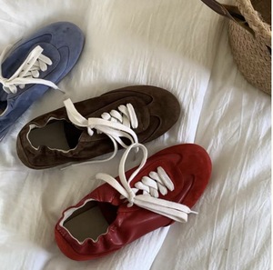 2025 New Korean Style Casual Comfort <b>Elastic</b> Band Flat <b>Lace</b>-Up Casual Shoes For Women Sneakers - Product Image 3