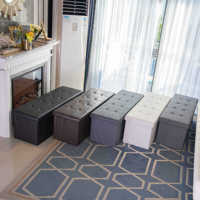 Bailey banc pouf moderne personnalisé avec chaise de rangement lit Pouf pied tabouret meubles de salon