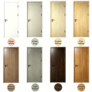 Costo de Puerta Interior con Revestimiento de PVC Resistente a la Humedad  Puerta de Estilo Flush Eficaz para <span class=keywords><strong>Apartamentos</strong></span> en Tailandia e Indonesia - Product Image 2