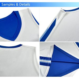 2025 jeunes réversible basket-ball maillot chemises mode 90s Hip Hop Style blanc basket-ball maillots pour enfants - Product Image 2