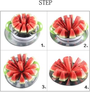 Cortador Manual de Melón Verde de Acero Inoxidable, Herramienta Multiusos de ABS/TPR para Cortar Sandía y Frutas, Lavado a Mano - Product Image 3