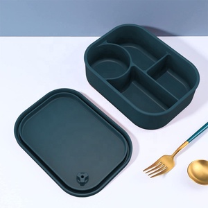 Caixa de Almoço Simples para Estudantes com Logo Personalizado, Livre de BPA, Caixa de Almoço de Silicone Bento - Product Image 4