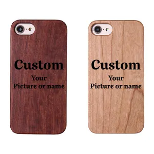 Factory Wholesale Hot Custom Blank Bamboo Wood Phone Case Back Cover For Iphone 12 13 Mini 11 Pro Max 7 8 Plus