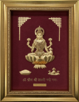 Vente en gros d'usine et personnalisation de divers styles de peintures en feuille d'or de divinités et de Gopindeshwar pour les palais indiens
