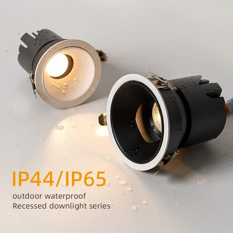 Aisilan ip44 IP65 DALI диммер 7 Вт регулируемый хромированный, утопленный Точечный светильник для гостиничных светильников