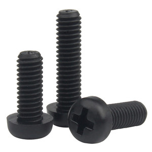 NINDEJIN M2 M2.5 M3 M4 <b>Plastic</b> <b>Screws</b> Metric Nylon PA66 Cross Pound Head Machine <b>Screw</b> Manufacturer Customized - Product Image 5