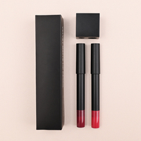 Marque privée personnalisée rouge à lèvres crémeux crayon imperméable brun rose crayon à lèvres rouge à lèvres végétalien