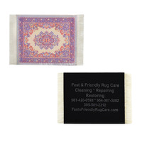 Lot de 4 sous-verres élégants en tissu et caoutchouc Tapis et tapis design