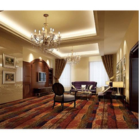 Alfombra de Hotel a Rayas, 80% Lana, 20% Nailon, Patrón de Alta Definición, para Habitaciones, Salones de Banquetes, Decoración de Lujo