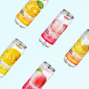 Bebidas Espumosas con Sabor a Frutas Sin Azúcar al por Mayor/OEM, Latas Transparentes de 330 ml, Precio Económico, Muestra Gratis - Product Image 1