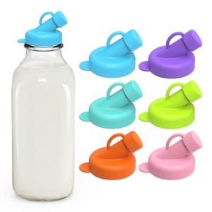Prix d'usine – Bouchons distributeurs de lait en silicone – Couvercles de rechange avec bec verseur de diamètre standard pour Stanpac Libbey – Stockez votre maison - Product Image 1