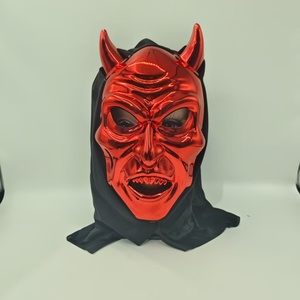Masque d'Halloween <span class=keywords><strong>Hellboy</strong></span> en plastique DIY, pour fête costumée, masque intégral pour adultes, vente en gros, décorations de Noël - Product Image 4