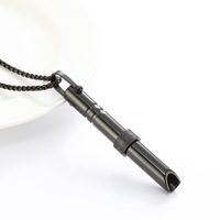 Collier respiratoire pour l'anxiété Souffle anti-anxiété en acier inoxydable pour femmes hommes bébé