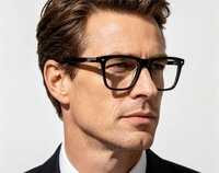 En stock – Montures de lunettes optiques haut de gamme en acétate, fabriquées à la main, style professionnel, durables, à monture complète, pour usage quotidien