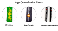 Promotion : Cordon de cou personnalisé réglable en corde tressée avec logo, porte-stylo et anneau en silicone