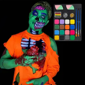 Sfx Makeup Pride Kid Color Water Set Kit Halloween Glitter Gel regalo per Bodi Girl Box Clown bambini Art Palette Face Paint
