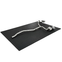 Système d'échappement haute performance avec silencieux pour Audi A4/A5 2.0T B9, échappement cat-back optimisé avec commande de soupape et quatre sorties