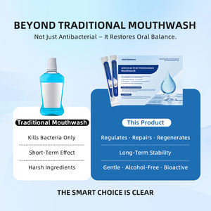 Fabricant de bain de bouche en gros, meilleur bain de bouche à la menthe fraîche pour une haleine fraîche, 12 ml * 30 en sachet pour les maladies des gencives, nettoyage buccal - Product Image 6