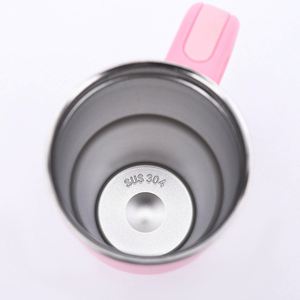 Vaso de Acero Inoxidable 304 con Aislamiento al Vacío, Asa Cómoda, Apto para Lavavajillas y Microondas, Incluye Pajita, Ideal para el Regreso a Clases - Product Image 4