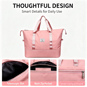Duffel <b>Bag</b> Oversize Foldable Shoulder Organizer <b>Tote</b> for Sports Travel Yoga Wholesale - Product Image 4