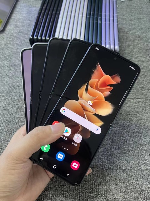 Wholesale Z Filp 3/Flip 4/Flip 5 5G CDMA Phone Deca Core 8GB RAM 128GB/256GB ROM 6.7" AMOLED 90Hz 48MP Front Camera Foldable