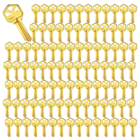 Clés vierges KW1 finition laiton, clés vierges non taillées KW1 pour maison et porte, vente en gros de clés vierges KW1