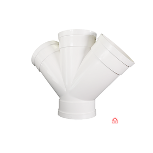 Marca Huangpin, apartamentos de lujo de alta calidad, camiseta cruzada de 45 grados, accesorios de tubería de drenaje de <span class=keywords><strong>tubo</strong></span> UPVC duraderos, estándar Flexible - Product Image 2