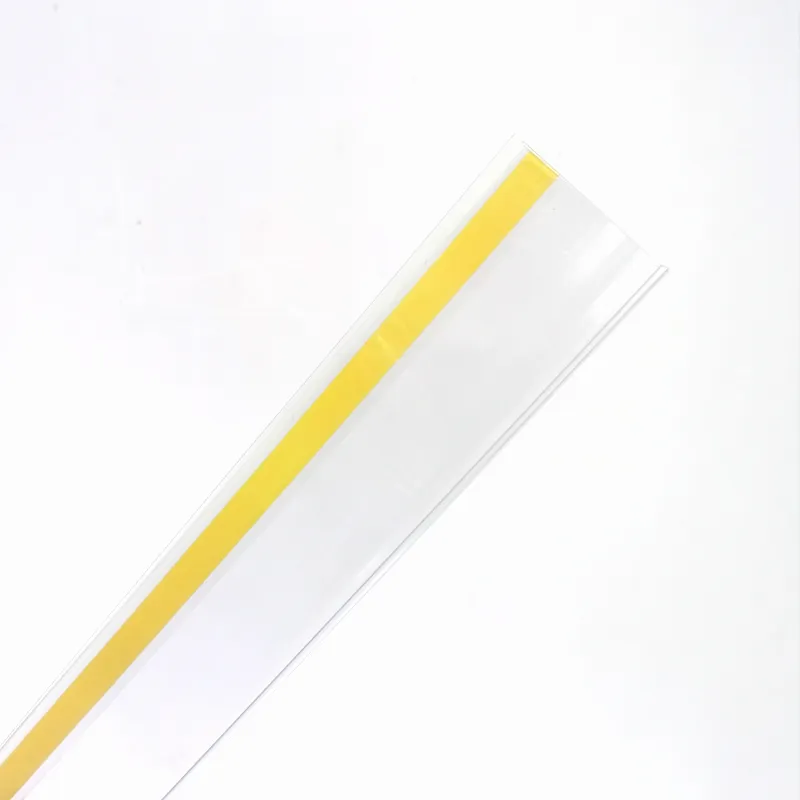 Doorzichtige Pvc Zelfklevende Plank Etiket Houder Label Strip Transparant Prijskaartje Plastic Doorzichtig Voor Metalen En Houten Plastic Gondel Plank