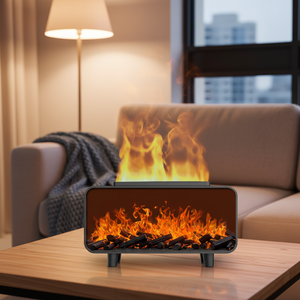 Nuevo diseño chimenea llama <span class=keywords><strong>Aroma</strong></span> difusor ultrasónico aceite esencial difusor <span class=keywords><strong>con</strong></span> luz LED para el hogar dormitorio Hotel Decoración - Product Image 1