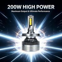 Phares LED de voiture SunRise Bullet PLUS 9004 12V 200W 20000LM 6500K IP68 Double Cuivre Canbus Plug and Play Adaptation Universelle