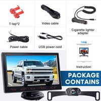 Caméra de recul étanche 7 "1080P avec écran tactile vue en temps réel configuration facile pour voitures et véhicules