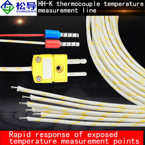 K-Type บอลประเภทเทอร์โมคัปเปิลอุณหภูมิสูง K-Type พื้นผิวสัมผัสเทอร์โมคัปเปิลขนาดเล็กลวดวัดอุณหภูมิ HH-K-24 - Product Image 4