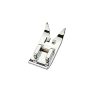 Pied presseur surjeteur à clipser en métal pour point droit, compatible avec les machines à coudre à tige basse Singer, Brother, Janome