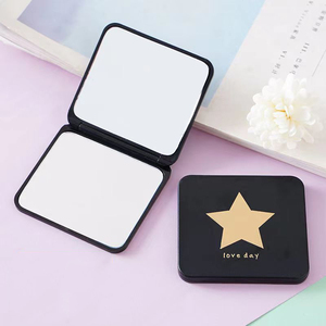 Mirror Travel Pocket Hand Mirror Square Travel Portable Portable Mirror Folding Mirror Portable Girl Mirror Travel Mirror