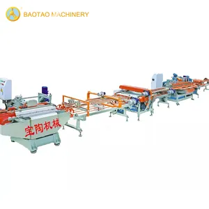 Ceramic tiles making machine for cutting and chamfering precessing Tile fabrication conveyor belt machine cut chamfer