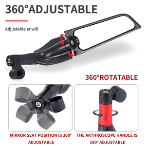 Espejos Retrovisores Laterales Universales para <span class=keywords><strong>Moto</strong></span>, Espejos Alerón para Motocicleta de Gran Tamaño, Accesorios Modificados - Product Image 3