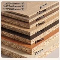 Fabrika Üretimli Özel E1 Ekolojik Düşük Formaldehitli Yonga Levha 18mm Neme Dayanıklı 1220*2440mm Melamin Kaplı Modern