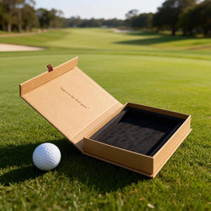 Boîte à balles de <span class=keywords><strong>golf</strong></span> en papier avec fermeture magnétique, emballage écologique de qualité supérieure et coffret cadeau - Product Image 1