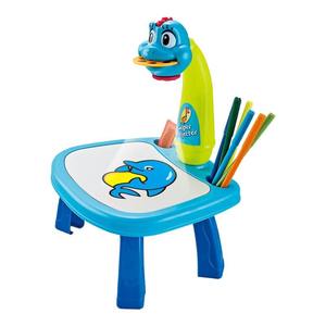Table de Dessin et de Peinture Éducative pour Enfants avec Projection, Table à Gribouiller Flexible et Rotative en Plastique - Product Image 2