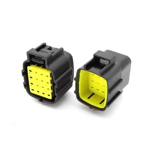 Conector impermeable automotriz 368050-1, Conector de extremo de arnés de cableado con carcasa de plástico, macho de 16 pines - Product Image 6
