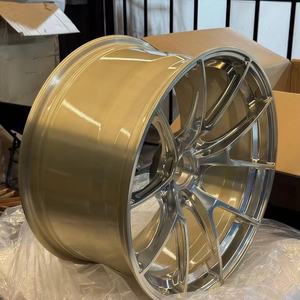 Jantes en alliage forgé monobloc SAiLen personnalisées 5x112/120/130 PCD Noir semi-brillant Design concave Adaptation universelle 17-23 pouces - Product Image 3