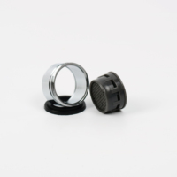 Aérateur de Robinet Économiseur d'Eau Sanico A210011 en Laiton Chromé avec Filetage M24 Mâle, Buse de Robinet à Bulles de Remplacement avec Filtre ABS