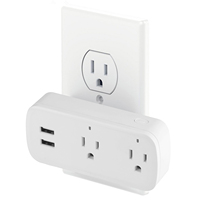 Prise intelligente WiFi électrique, application EWelink et contrôle vocal Alexa, surveillance de la consommation, minuterie, compte à rebours, utilisation en garage, extérieur, hôtel, camping-car