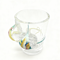 Verre à shot personnalisé pour vin ou whisky, souvenir touristique de Norvège, motif bikini amusant, réutilisable, durable et alimentaire