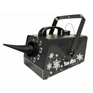 Led Snow Machine 900W With 9 <b>Lights</b> <b>Remote</b> <b>Control</b> Indoor Outdoor Stage Christmas Atmosphere Simulation Snow Sprayer - Product Image 3