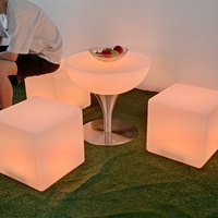 Bar de boîte de nuit mobilier de salon discothèque illuminée Table de bar Led étanche meubles Led Tables de cocktail haut de gamme pour bar
