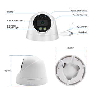 5MP HIK-kompatible IP-Kamera Infrarot-Nachtsicht-Vollfarb bewegung Einweg-Audio-Poe zur Erkennung von Menschen NVR - Product Image 6
